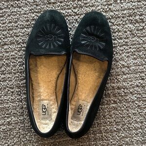 UGG Women's Navy Suede Loafers